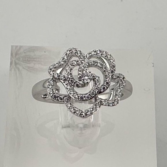 Shining White Sapphire Ring and Pendant Set - Sterling Silver with 18" Chain - Picture 7 of 14